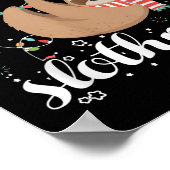 Merry Slothmas Christmas Pajama For Sloth Lovers  Poster (Hoek)