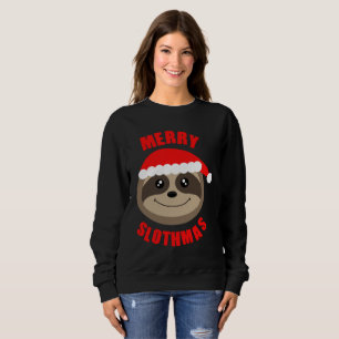 Merry Slothmas Cute Sloth met Kerstmis Jumper Trui