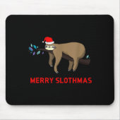 Merry Slothmas Funny Sloth Christmas Muismat (Voorkant)