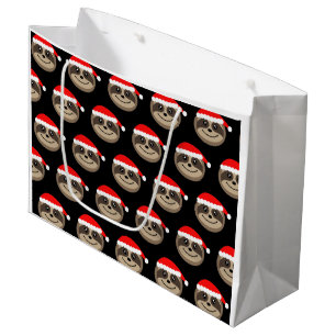 Merry Slothmas met kerstcadeau voor prettige feest Large Cadeautasje