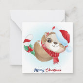 Merry Slothmas Notitiekaartje (Voorkant)