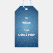 Merry Snowman Cadeaulabel (Achterkant)