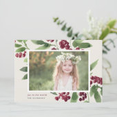 Merry Sprigs | Carte photo de vacances (Debout devant)