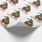 Merry Squatchmas! Cadeaupapier (Hoek)