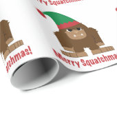 Merry Squatchmas! Cadeaupapier (Rol Hoek)
