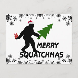 Merry Squatchmas Feestdagenkaart