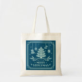 Merry Stitchmas Breien Liefhebbers Kerstmis Tote Bag (Voorkant)