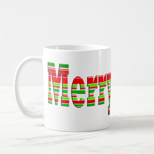 Merry Stripe MERRY mok (Links)