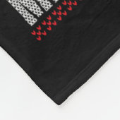 Merry Swish Ugly Kerstmis met kerstbal Kerstmis Fleece Deken (Hoek)