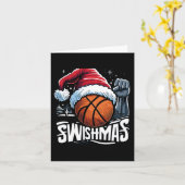 Merry Swish Ugly Kerstmis met kerstbal Kerstmis Kaart (Gele Bloem)