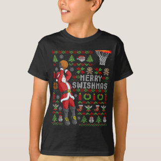 Merry Swish Ugly Kerstmis met kerstbal Kerstmis T-shirt
