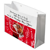 MERRY SWISHMAS Basketball Groot Cadeauzakje (Voorkant Gekanteld)