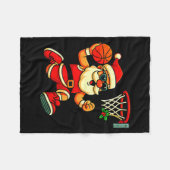 Merry Swishmas Ugly Christmas Sweater Basketball C Fleece Deken (Voorkant (Horizontaal))