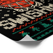 Merry Swishmas Ugly Christmas Sweater Bysketll Poster (Hoek)