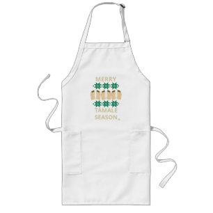 Merry Tamale Season Fun Holiday Eenvoudige stijl Lang Schort