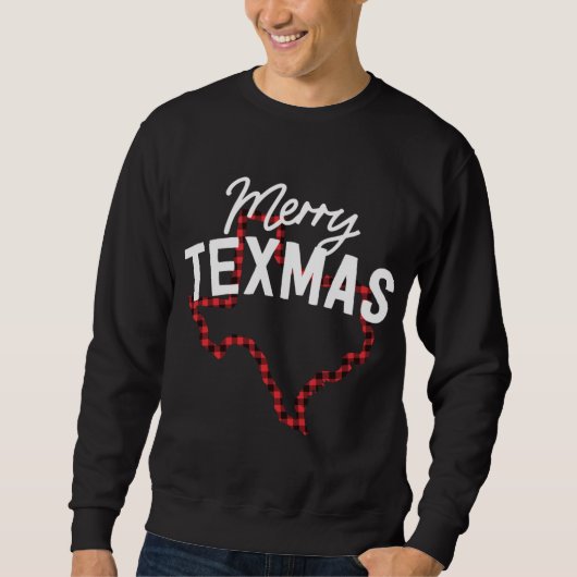 Merry Texmas Southern Texas met kerstmis als buffe Trui (Voorkant)