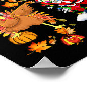 Merry Thanksmas Thanksgiving Kerstmis Poster (Hoek)