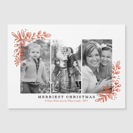 Merry Trio Holiday Foto (Voorkant)