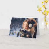 Merry - Uw foto toevoegen Kaart (Gele Bloem)