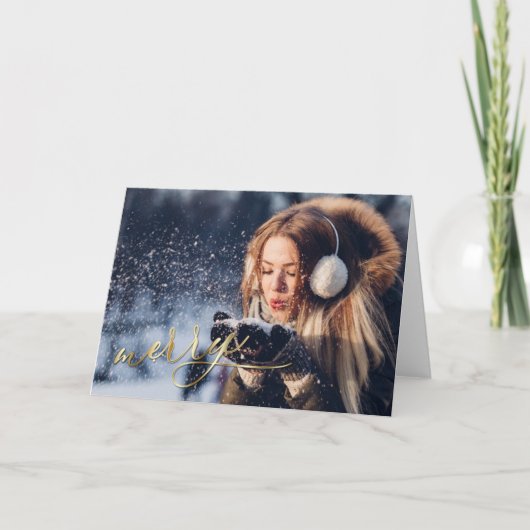 Merry - Uw foto toevoegen Kaart (Voorkant)