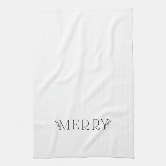 MERRY - Vacances modernes - Serviettes noires et b (Vertical)