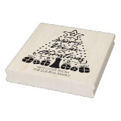 Merry Vegan Kerstan Rubberstempel (Stempel)