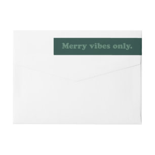 Merry Vibes Alleen retro groen vakantieadres