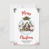 Merry Vibes Christmas Party Bedankkaart (Voorkant)