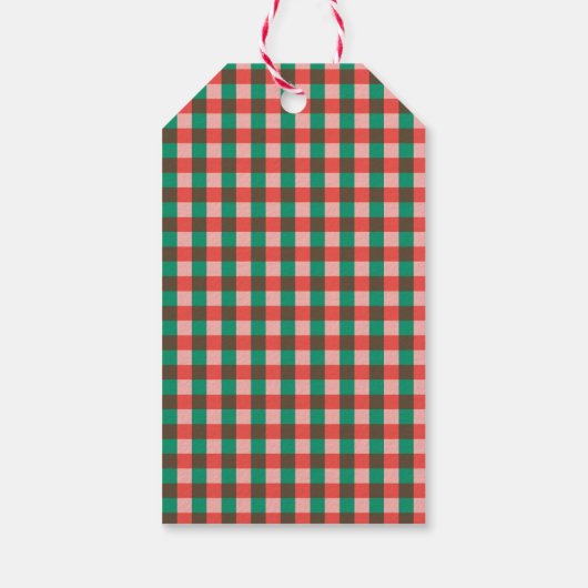 Merry Vibes Only Groovy 70s Retro Kerst Cadeaulabel (Achterkant)