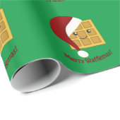 Merry Wafflemas kerstwaffle Cadeaupapier (Rol Hoek)