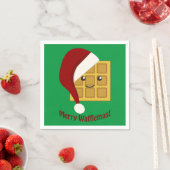 Merry Wafflemas kerstwaffle Servet (Insitu)