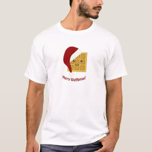 Merry Wafflemas kerstwaffle T-shirt