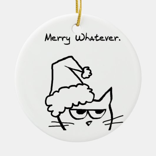 Merry What Keramisch Ornament (Voorkant)