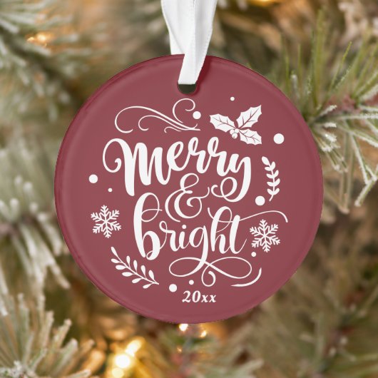 Merry Whimsical et Bright Festive Photo de vacance (Arbre)