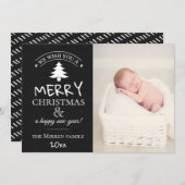 Merry Wings // Carte de vacances photo (Devant / Derrière)