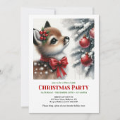Merry winter scene Christmas kids invitation (Devant)