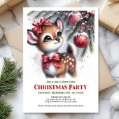 Merry winter scene Christmas kids invitation digit