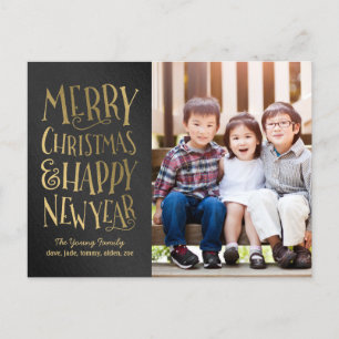 Merry Wishes Bewerkbare Kleur Vakantie Fotokaart Feestdagenkaart
