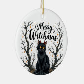 Merry Witchmas Black Cat Ornament (Rechts)