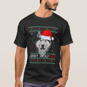 Merry Wolfmas Merry Wolf Ugly T-shirt (Voorkant)