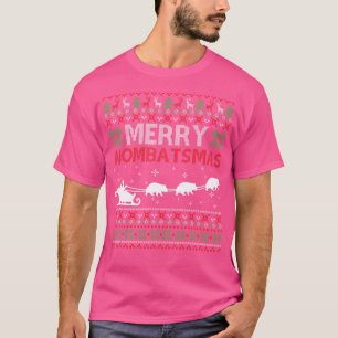 Merry Wombatmas Dierenvriend Wombats Lelijk Kerstf T-shirt
