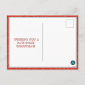 Merry Woofmas Animaux de Noël Carte postale (Dos)