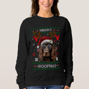 Merry Woofmas Cocker Spaniel Kerstmisfamilie Trui