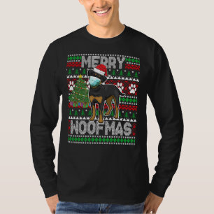 Merry Woofmas Cute Rottweiler Dog Ugly Sweater Wee T-shirt