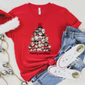Merry Woofmas Hond Kerstboom T-shirt