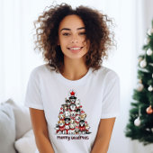 Merry Woofmas Hond Kerstboom T-shirt