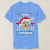 Merry Woofmas Kerstmis Dog Deer Snowflakes Merry T-shirt (Design voorkant)