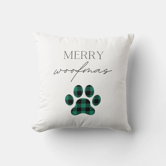 Merry Woofmas Kussen (Voorkant)