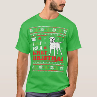 Merry Woofmas Lab Lovers Merry Xmas Hondenliefhebb T-shirt