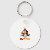 Merry Woofmas - Merry Christmas For Dog Lovers (3) Sleutelhanger (Voorkant)